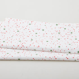 Glad Tidings Favorites - Stars White Metallic 2 Yard Cut
