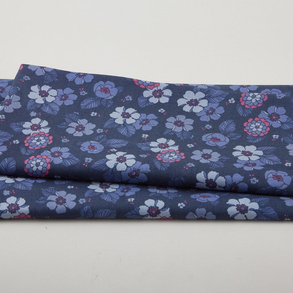 Carnaby Street - Bouquets Navy 2 Yard Cut