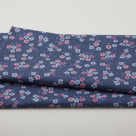 Carnaby Street - Little Branches Navy 2 Yard Cut