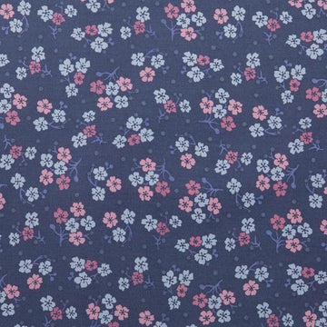 Carnaby Street - Little Branches Navy 2 Yard Cut