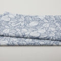 Carnaby Street - Leaves Cream/Blue 2 Yard Cut
