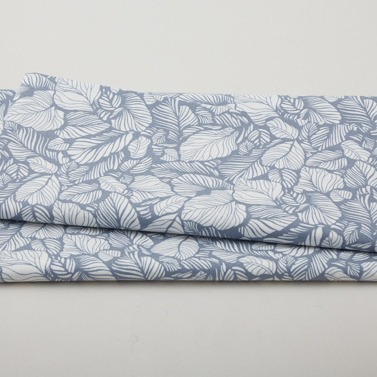 Carnaby Street - Leaves Cream/Blue 2 Yard Cut