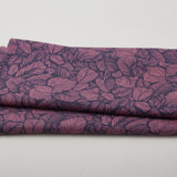 Carnaby Street - Leaves Berry/Navy 2 Yard Cut