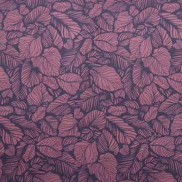 Carnaby Street - Leaves Berry/Navy 2 Yard Cut