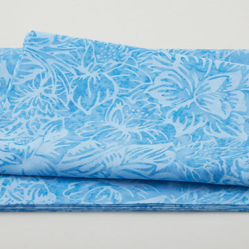 Java Batiks - Ocean Jungle Blue 2 Yard Cut