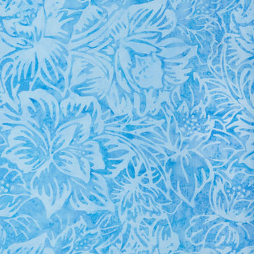 Java Batiks - Ocean Jungle Blue 2 Yard Cut