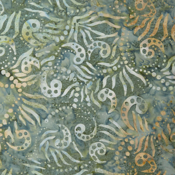 Java Batiks - Fiddlehead Green 2 Yard Cut