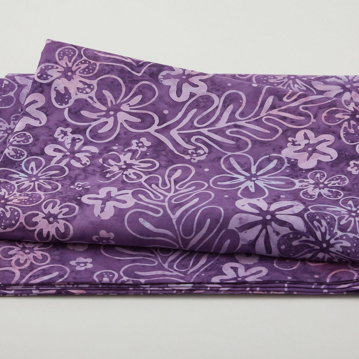 Java Batiks - Amethyst Floral Purple 2 Yard Cut