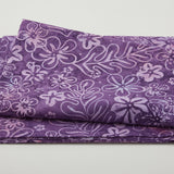 Java Batiks - Amethyst Floral Purple 2 Yard Cut