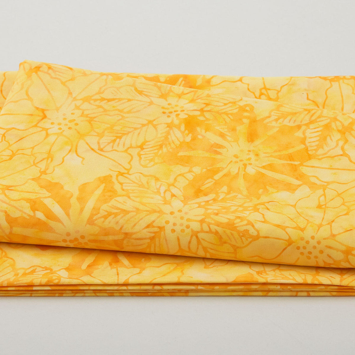 Java Batiks - Canary Bloom Yellow 2 Yard Cut