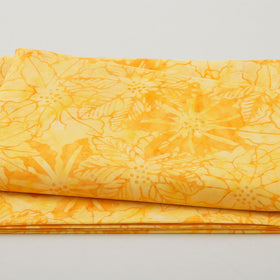 Java Batiks - Canary Bloom Yellow 2 Yard Cut