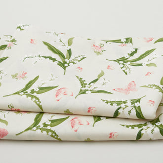 Sensibility Favorites - Lilies & Butterflies Natural 2 Yard Cut