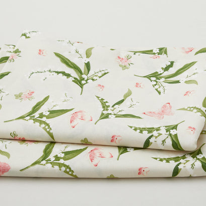 Sensibility Favorites - Lilies & Butterflies Natural 2 Yard Cut
