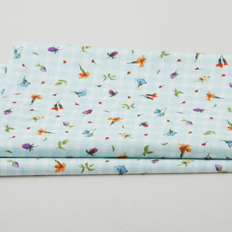 Bloom On Favorites - Ditsy Floral Aqua 2 Yard Cut
