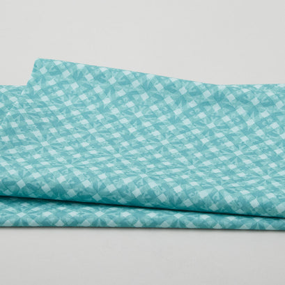 Bloom On Favorites - Geo Aqua 2 Yard Cut