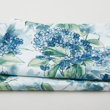 Watercolor Hydrangeas Favorites - Hydrangeas Blue 2 Yard Cut