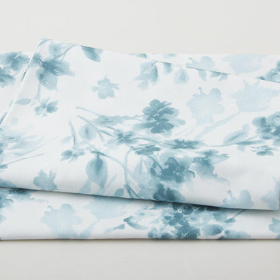 Watercolor Hydrangeas Favorites - Tonal Floral Blue/Teal 2 Yard Cut