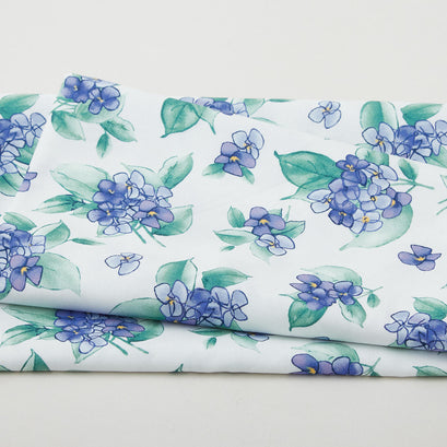 Watercolor Hydrangeas Favorites - Hydrangea Posy Lavender 2 Yard Cut