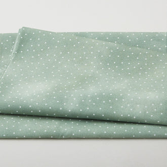 Watercolor Hydrangeas Favorites - Scatter Dot Green 2 Yard Cut