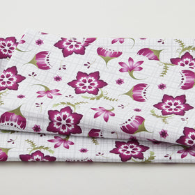 Amour Favorites - Stylized Floral Grey 2 Yard Cuts