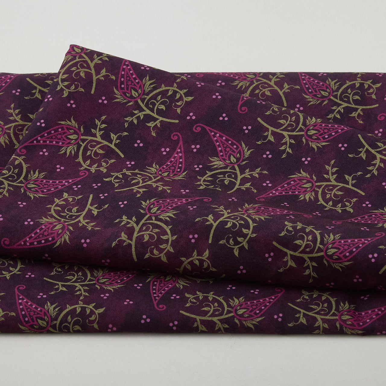 Amour Favorites - Single Paisley Deep Plum 2 Yard Cuts