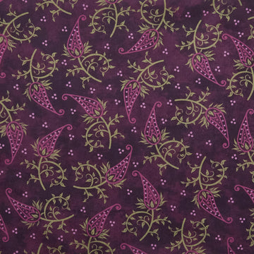 Amour Favorites - Single Paisley Deep Plum 2 Yard Cuts