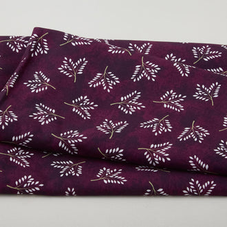 Amour Favorites - Sprigs Deep Plum 2 Yard Cuts