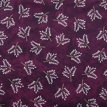 Amour Favorites - Sprigs Deep Plum 2 Yard Cuts