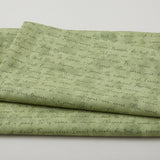 Amour Favorites - Romantic Words Green 2 Yard Cuts