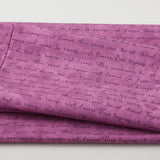 Amour Favorites - Romantic Word Plum 2 Yard Cuts