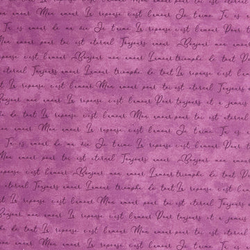 Amour Favorites - Romantic Word Plum 2 Yard Cuts