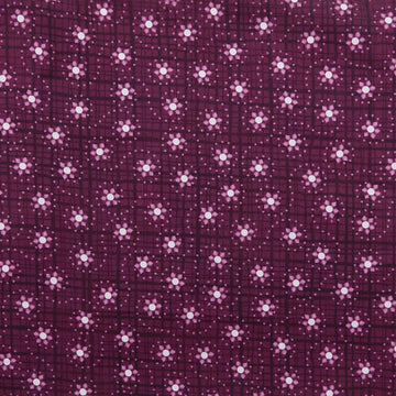Amour Favorites - Tiny Flowers Deep Plum 2 Yard Cuts