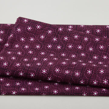 Amour Favorites - Tiny Flowers Deep Plum 2 Yard Cuts