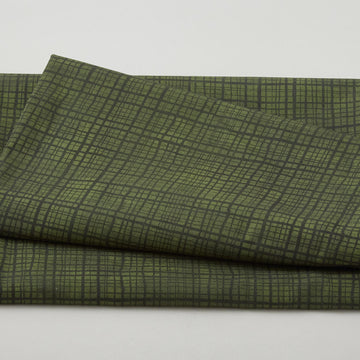 Amour Favorites - Plaid Texture Dark Green 2 Yard Cuts
