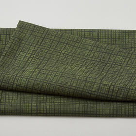 Amour Favorites - Plaid Texture Dark Green 2 Yard Cuts