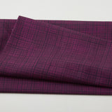 Amour Favorites - Plaid Texture Deep Plum 2 Yard Cuts
