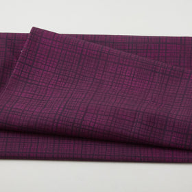 Amour Favorites - Plaid Texture Deep Plum 2 Yard Cuts