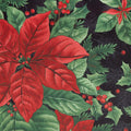 Evergreen Bows Favorites - Poinsettia Black 2 Yard Cuts