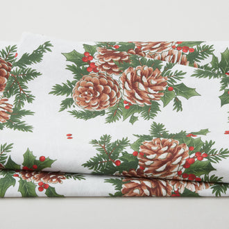 Evergreen Bows Favorites - Pinecone Grey 2 Yard Cuts