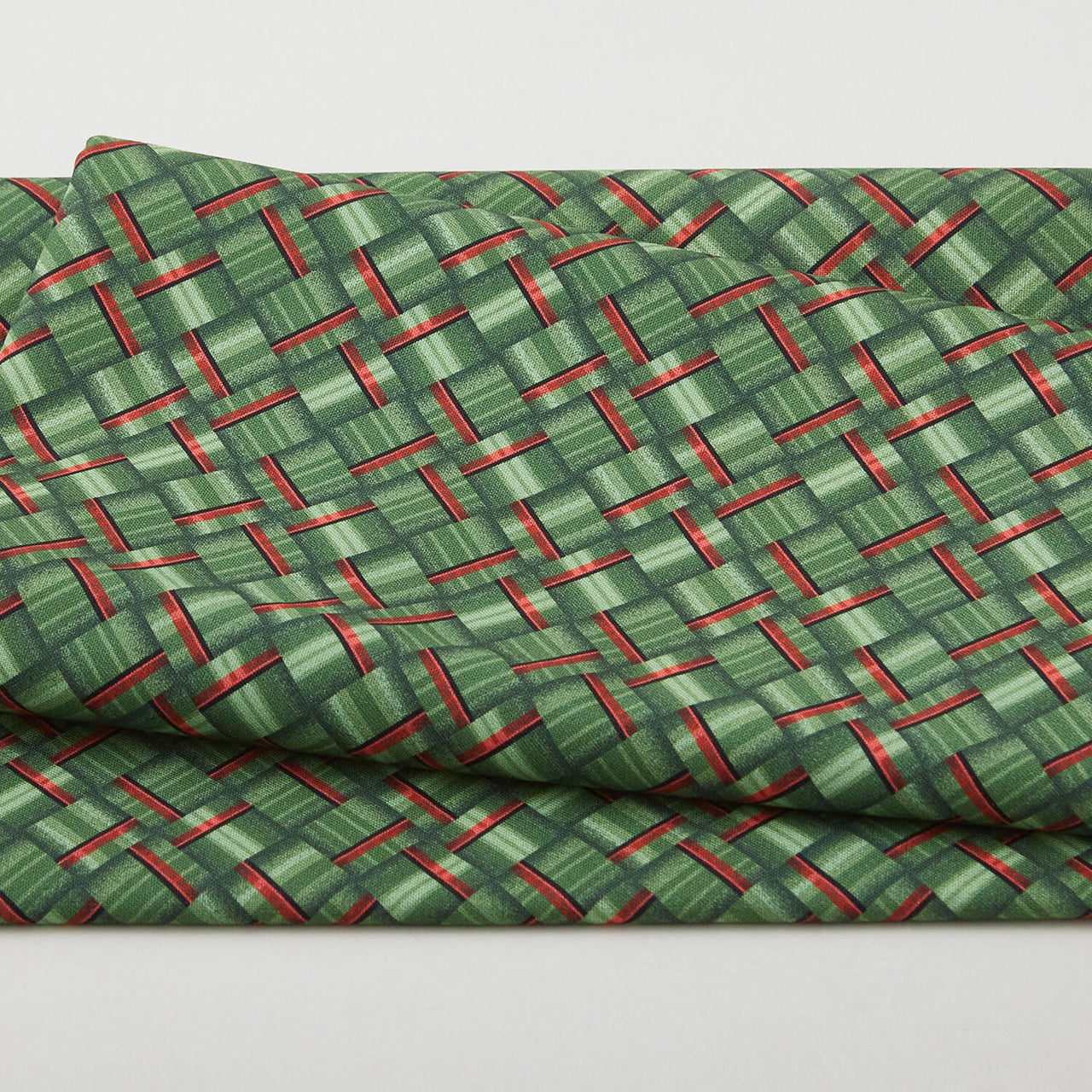 Evergreen Bows Favorites - Bias Plaid Green 2 Yard Cuts
