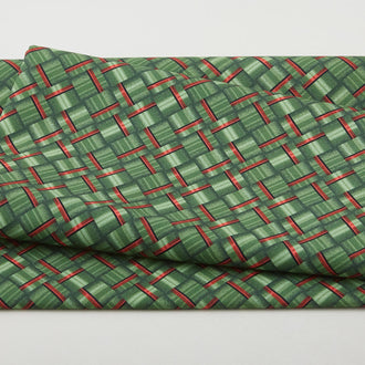 Evergreen Bows Favorites - Bias Plaid Green 2 Yard Cuts