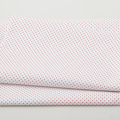 Evergreen Bows Favorites - Dots White/Red 2 Yard Cuts