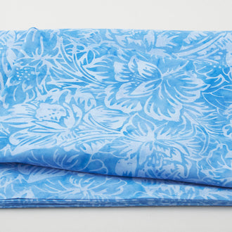 Java Batiks - Ocean Jungle Blue 2 Yard Cut
