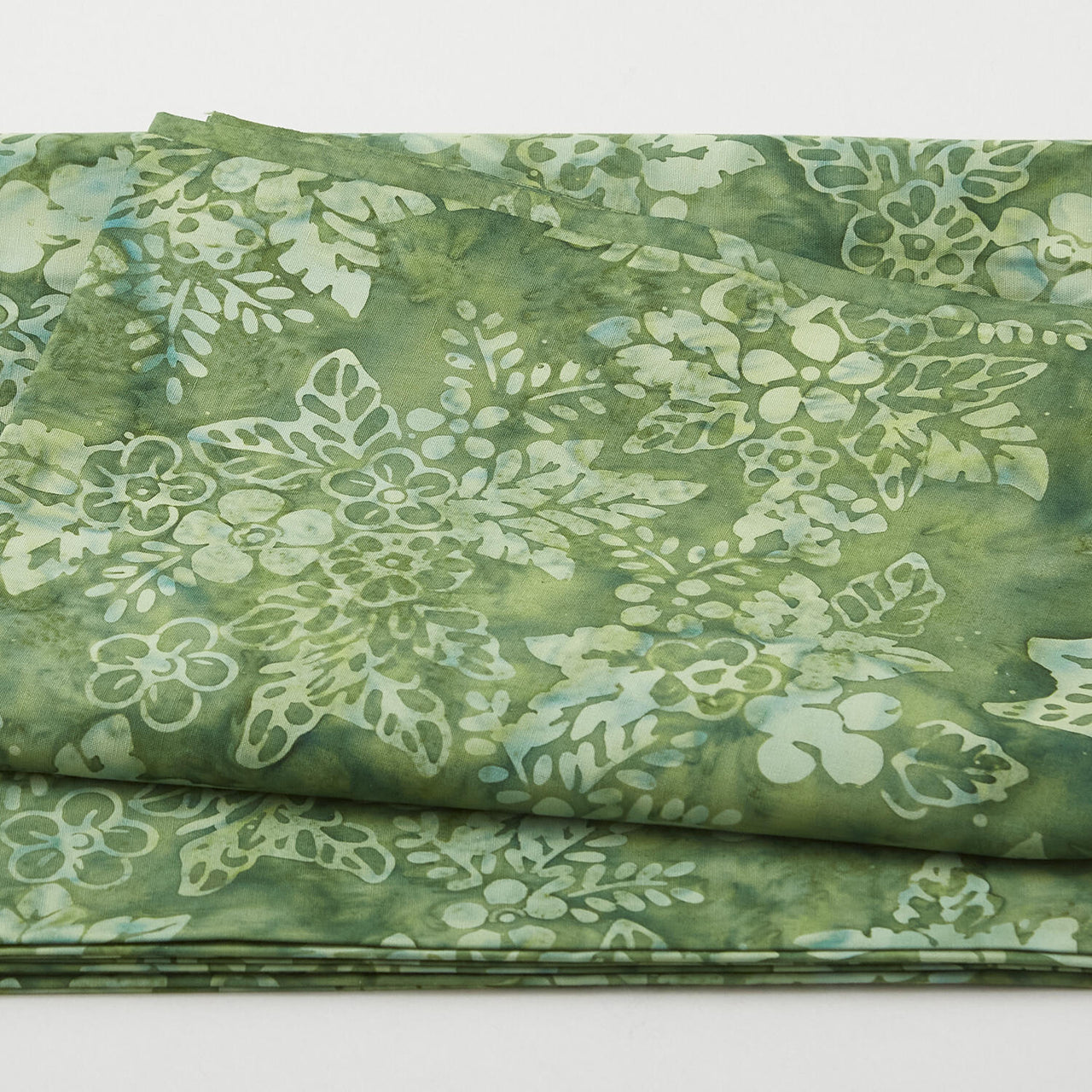 Java Batiks - Verdant Posies Green 2 Yard Cut