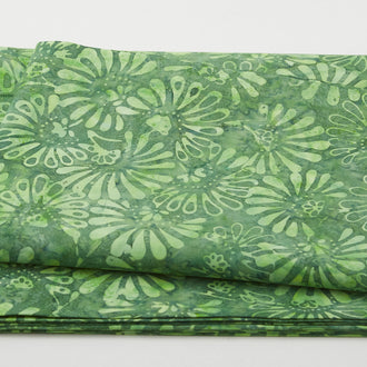 Java Batiks - Forest Floor Green 2 Yard Cut