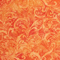 Java Batiks - Orange Scroll Orange 2 Yard Cut