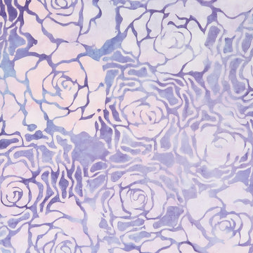Java Batiks - Royal Roses Purple 2 Yard Cut