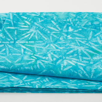 Java Batiks - Teal Bamboo Turquoise 2 Yard Cut
