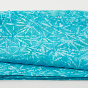 Java Batiks - Teal Bamboo Turquoise 2 Yard Cut