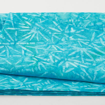 Java Batiks - Teal Bamboo Turquoise 2 Yard Cut